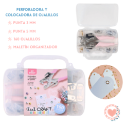 Kit Eyelet Pinza Ojalillos Bajo Esfuerzo 2 Medidas Ibi Craft
