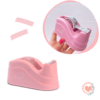 Portarollo Racionador de Mesa Cinta Adhesiva 12/18mm x 30mts Rosa IbiCraft