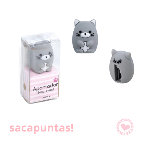 Sacapuntas Plástico Best Friend BRW Gris