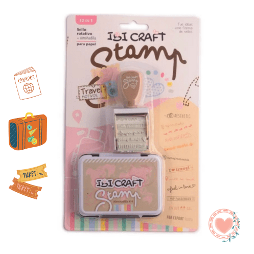 Sello Rotativo Travel+ Almohadilla IbiCraft