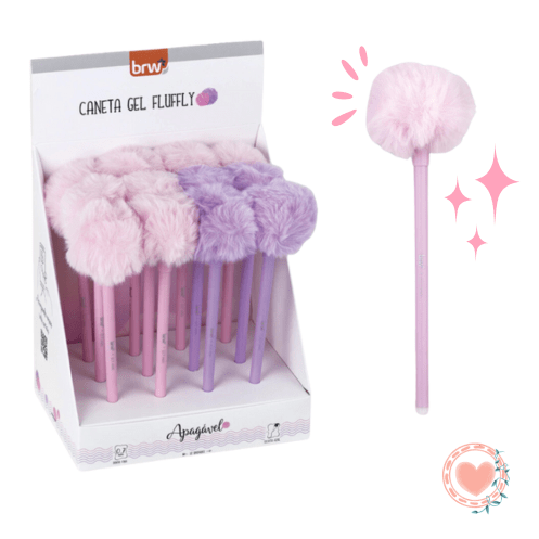 Boligrafo Borrable Divert Gel 0.7mm Pompon Rosa x1 BRW