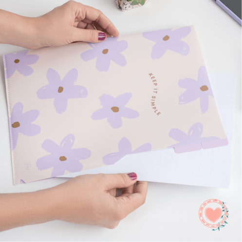 Carpeta FW A4 5.Divisiones con Diseño Keep It Simple
