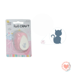 Perforadora Artistica Ibi Craft 1.6cm 3/4" Gatito Cod.655039