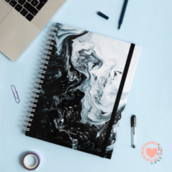 MI Cuaderno Base A4 Punto Cero T/D Rayado Abstracto B/N