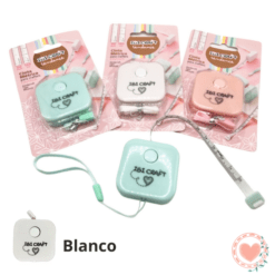 Cinta Metrica Retractil 1.5mts Blanco