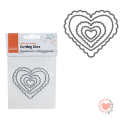 Troquel 3¨ Corazones Sunlit Ibi Craft Cod.658046