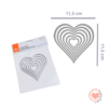 Troquel 4.25¨ Corazones Sunlit Ibi Craft Cod.658204