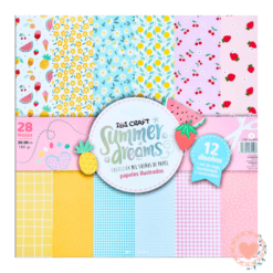 Papeles p/Scrap Ibi Craft 30x30cm 180grs x28 Summer
