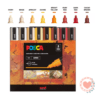 uni POSCA Marcadores PC-5M Estuche por 8 Colores Warm