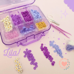 Set Para Armar Bijouterie Valija Violet + 450 Piezas