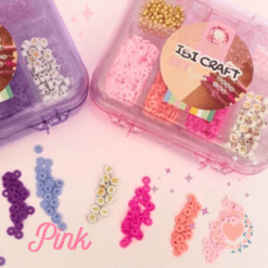 Set Para Armar Bijouterie Valija Pink + 450 Piezas