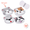 Cuaderno Libreta C/ Espiral 80 Hojas Diseño Best Friend x1 BRW Cat Gris