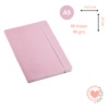Cuaderno A5 Rosa Pastel 80 Hojas Rayadas BRW