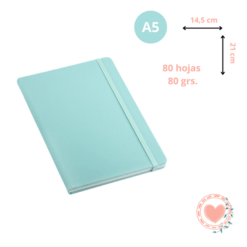 Cuaderno A5 Aqua 80 Hojas Rayadas BRW