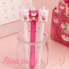 Lapiz Retractil HB Infinito Bear Strawberry Rosa Pastel cod.7243