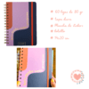 Cuaderno Spirit Espiral 60hjs + Stickers Cod. 115130