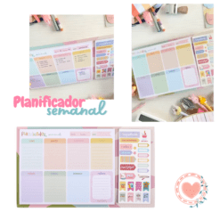Planificador Semanal Spirit Ibicraft con Base y Stickers