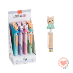 Portaminas 0.7mm Diseño Pug Dog Verde x1 BRW