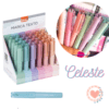 Resaltadores Pocket Colores Pastel Celeste x1 BRW