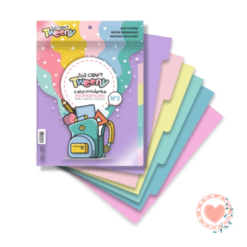Separador Escolar N*3 Ibicraft Colores Pasteles x6
