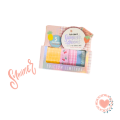 Cinta Ibi Craft Washi Tape Box x5 4mts. Coleccion Summer cod.055777