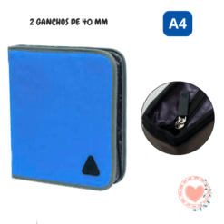 Carpeta FW A4 con Cierre Clasic Azul