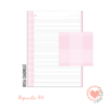 Repuesto A4 Rayado x80 Hojas Punto Cero Con.Diseño Rosa Cuadrille