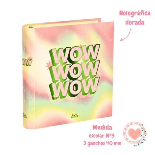 Carpeta 3×40 FW Fun World Holographic Wow