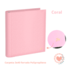Carpeta 3×40 FW Forrada Polipropileno Pastel Coral