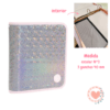 Carpeta Escolar c/Cierre 3×40 FW Rock Plateado