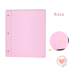 Carpeta Escolar N*3 Tapas FW Forrada Polipropileno Pastel Rosa
