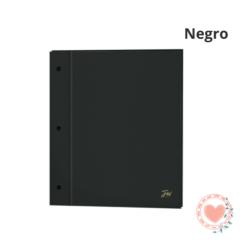 Carpeta Escolar N*3 Tapas FW Forrada Polipropileno Negro