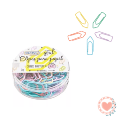Clips P/ Papel Tamaño x1 Pote de 50 Clips BRW