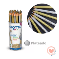 Lapiz Giotto Mega Plateado x1