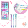 Marcadores Roller Paw Wero Punta Roller y Glitter Blister x3 Lila, Celeste y Verde