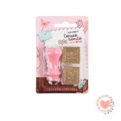 KIT Sello para Lacre Correo Bonito (Mango + Bronce x2)
