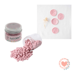 Lacre de Perlas p/Sellos Frasco 20gr. Rosa Pastel
