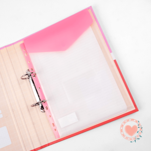 Sobre c/Abrojo FW p/Carpeta A4 Vertical Rosa