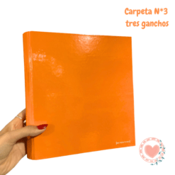 Carpeta Nº 3 3.Anillos BP Punto Cero Naranja
