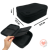 Cartuchera Estuche Negra Impermeable 1 Cierre P/ 100 Bolígrafos BRW