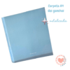 Carpeta A4 Punto.Cero BP Dos.Anillos Metalizada Celeste