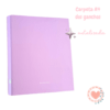 Carpeta A4 Punto.Cero BP Dos.Anillos Metalizada Rosa