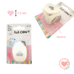Perforadora Artistica Ibi Craft 9.5mm 3/8" Llavero Corazon Cod.655151