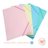 Carpeta Plastica Ibi Craft Oficio c/Elastico Celeste Pastel