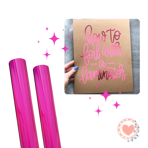 Foil Art Termotransferible Holografico Pink