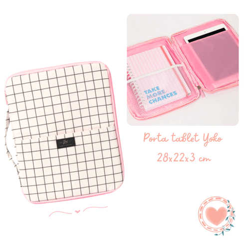 Funda y Organizador Tablet FW Yoko Cuadrille