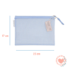 Organizador FW c/Cierre PVC Grande Celeste