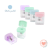 Sacapuntas Plástico C/Deposito Colores Pastel BRW Celeste