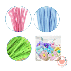 Limpia Pipa Chenille 6mm *30cm Ibi Craft Surtidos x12pcs