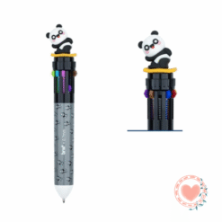 Bolígrafo de 10 Colores 0.7mm BRW Diseño Animales Panda
